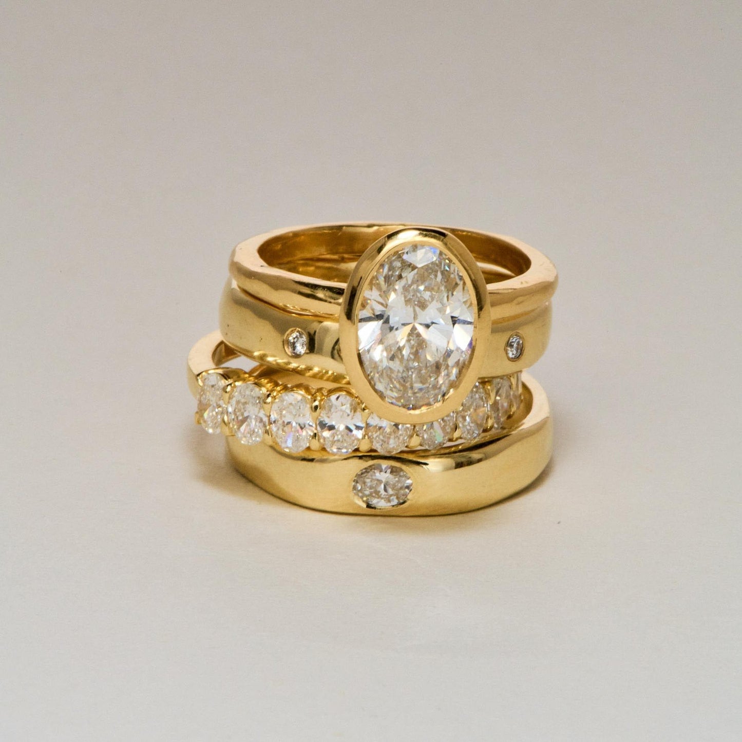 EFStudios ring Organic Diamond Flat Band