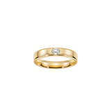 EFStudios ring Oval Diamond Flat Band