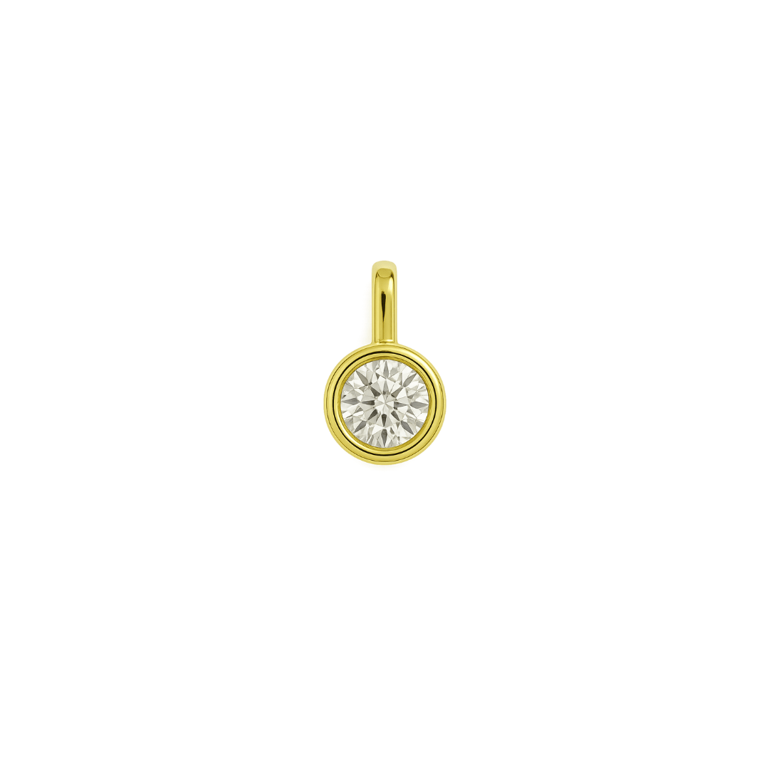 EFStudios Round Diamond Bezel Pendant