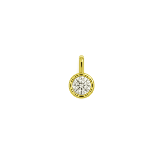 EFStudios Round Diamond Bezel Pendant