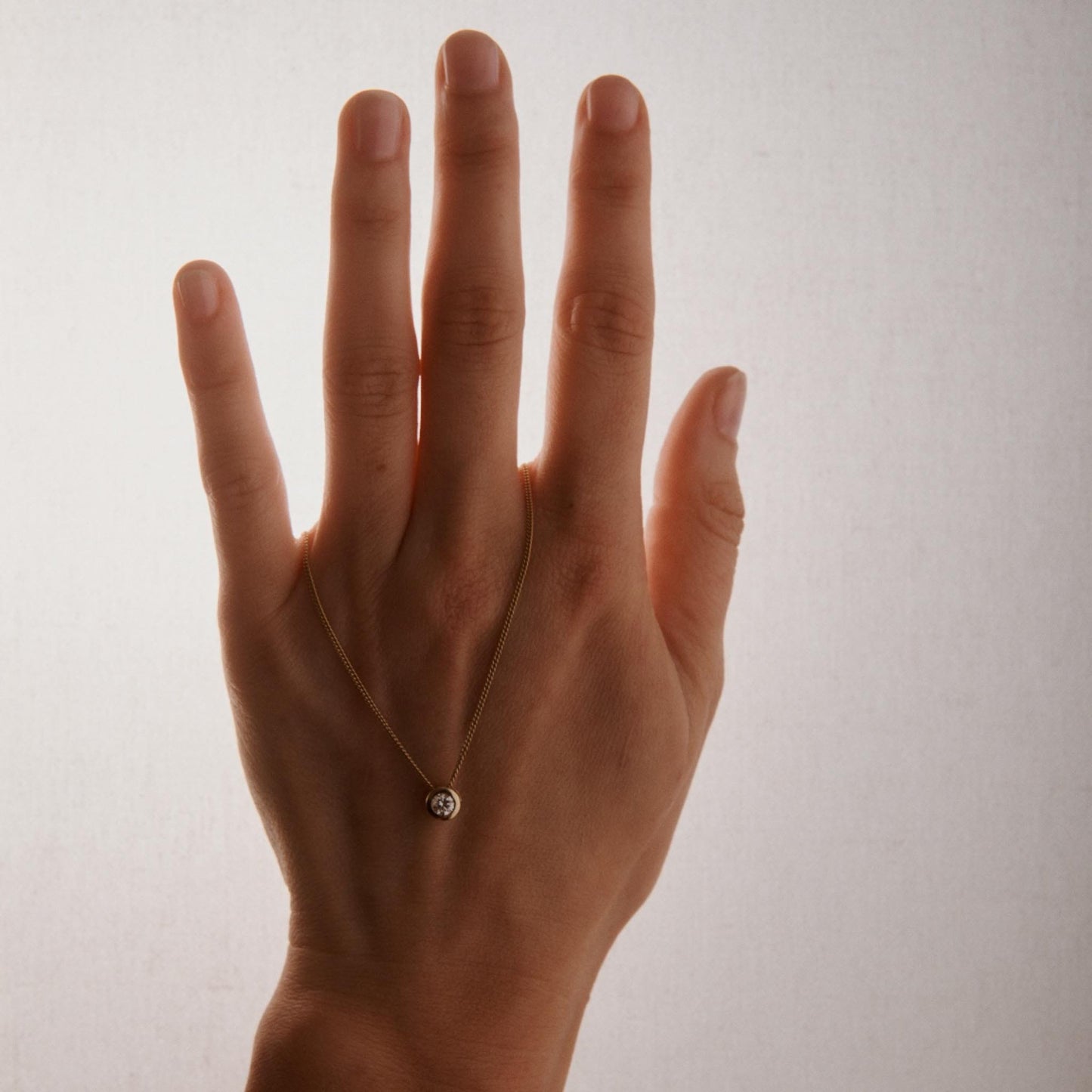 EFStudios Round Diamond Bezel Slider Pendant