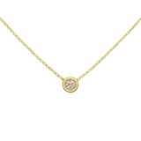 EFStudios Round Diamond Bezel Slider Pendant