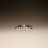 EFStudios Round Diamond Half Eternity Band | Gold & Lab Grown Diamonds