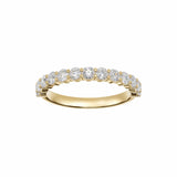 EFStudios Round Diamond Half Eternity Band | Gold & Lab Grown Diamonds