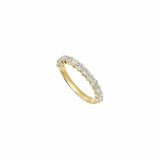 EFStudios Round Diamond Half Eternity Band | Gold & Lab Grown Diamonds