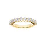 EFStudios Round Diamond Half Eternity Band | Gold & Lab Grown Diamonds