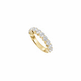 EFStudios Round Diamond Half Eternity Band | Gold & Lab Grown Diamonds