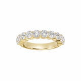 EFStudios Round Diamond Half Eternity Band | Gold & Lab Grown Diamonds