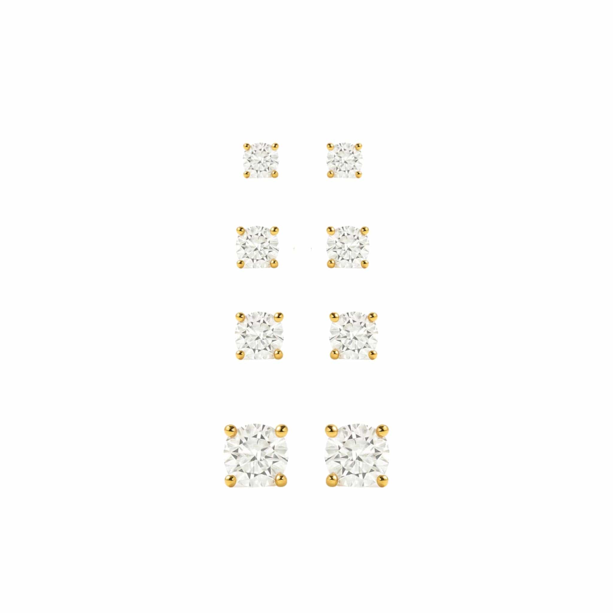 EFStudios Round Diamond Stud Earrings