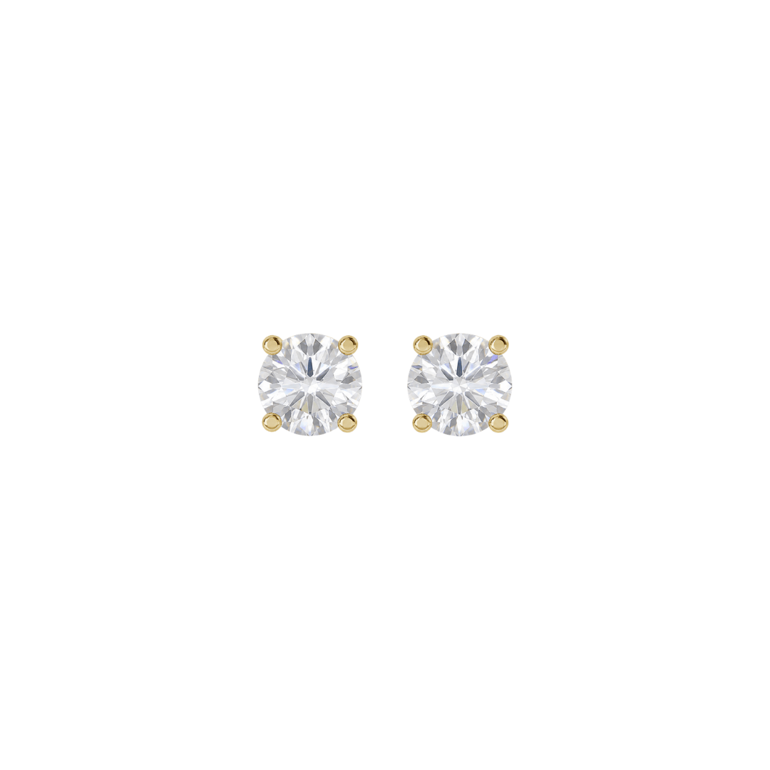 EFStudios Round Diamond Stud Earrings