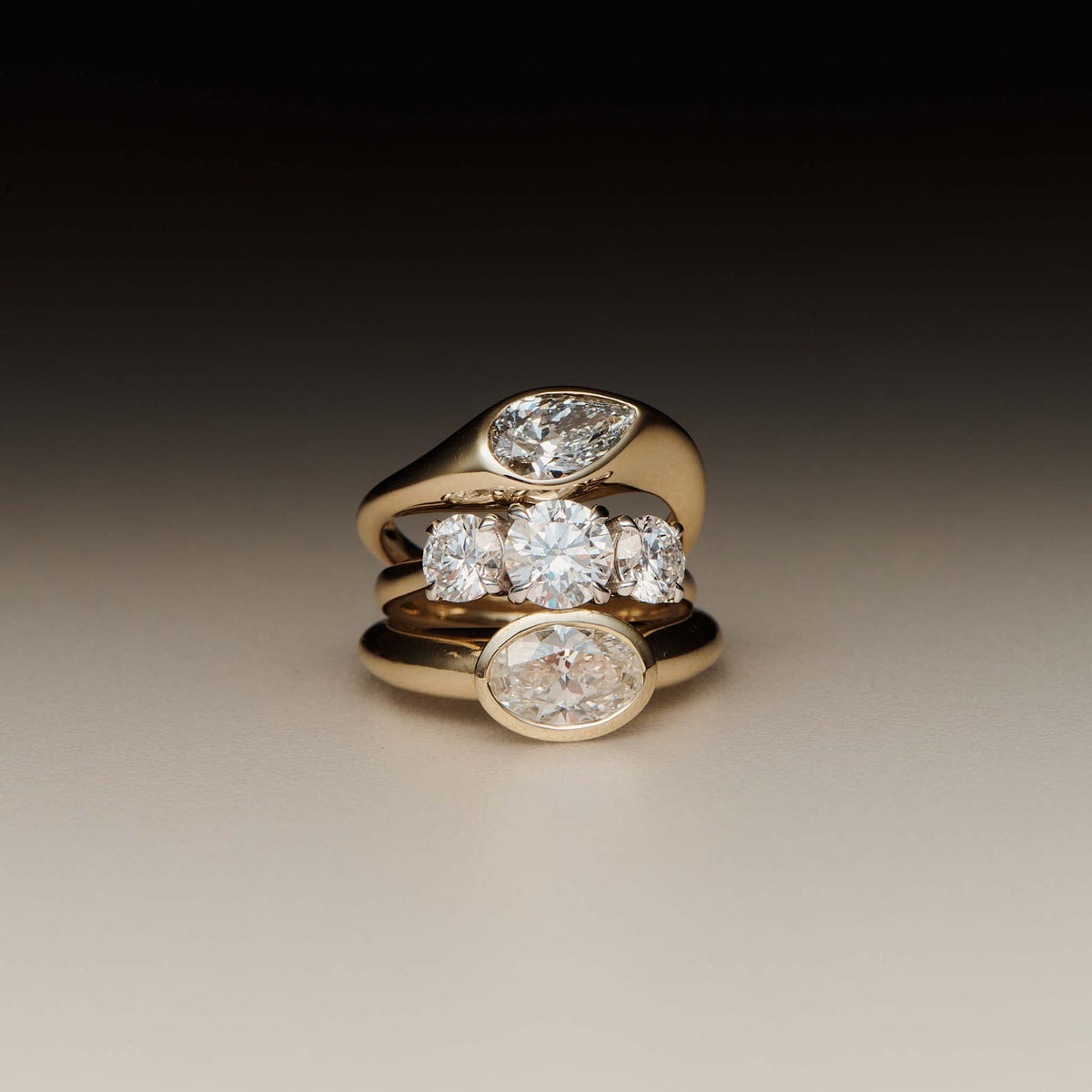 EFStudios Round Trilogy Diamond Ring