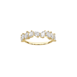 EFStudios Scattered Pear Diamond Half Eternity Ring