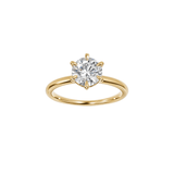 EFStudios The Allie Diamond Ring – Round Solitaire