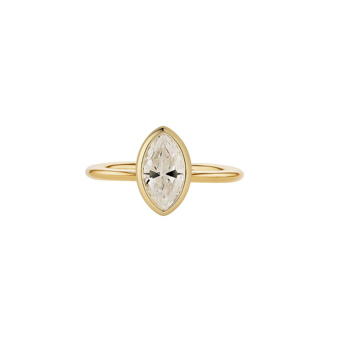 EFStudios The Aria Diamond Ring - Marquise Bezel