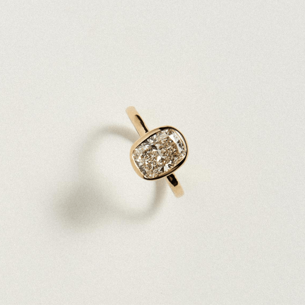 EFStudios The Daphne Diamond Ring – Elongated Cushion Bezel