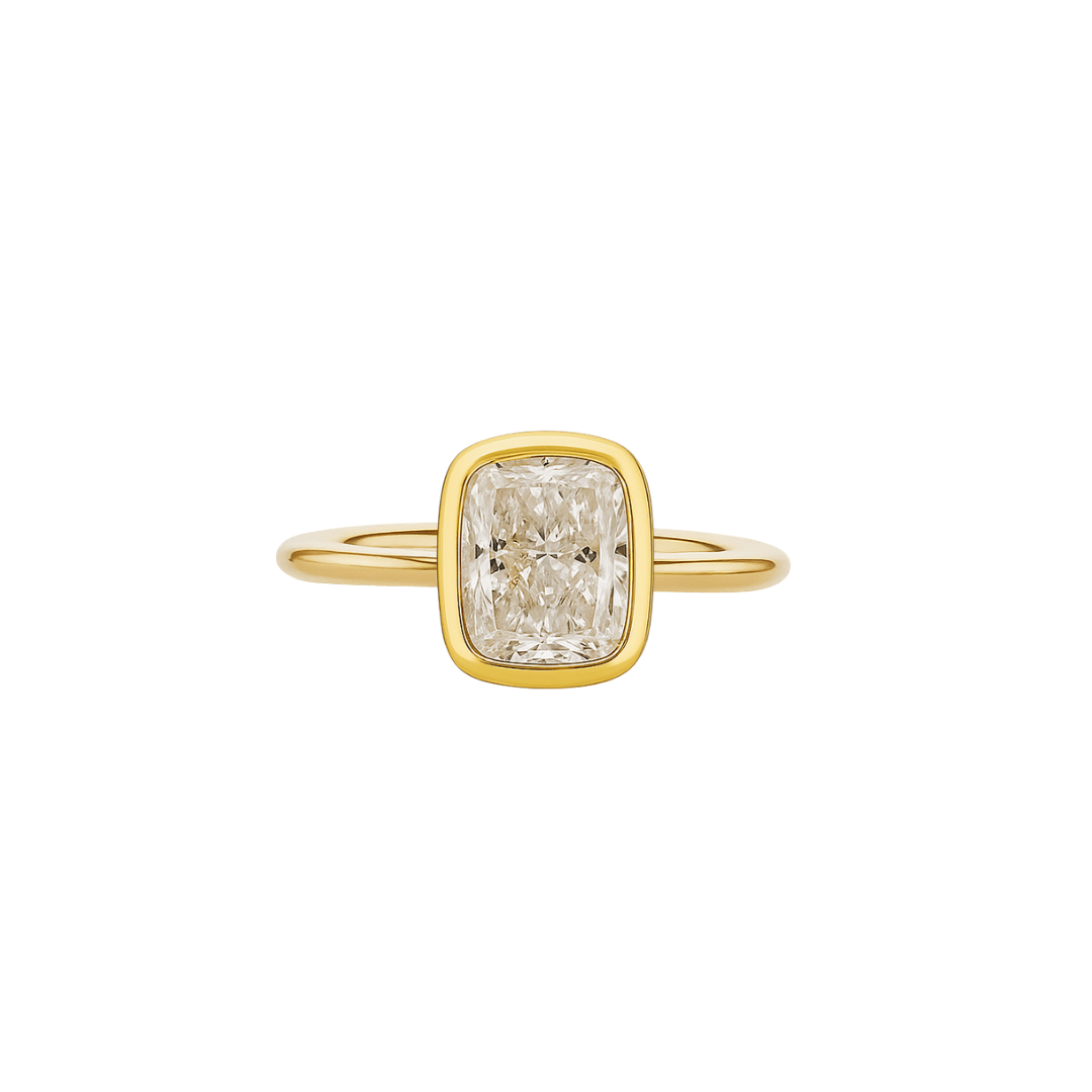 EFStudios The Daphne Diamond Ring – Elongated Cushion Bezel