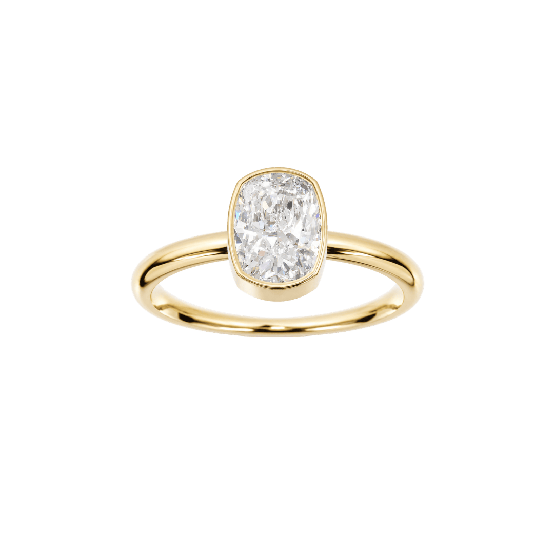 EFStudios The Daphne Diamond Ring – Elongated Cushion Bezel