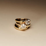 EFStudios The Isabella Ring - Rounds Bezel Domed Ring