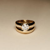EFStudios The Isabella Ring - Rounds Bezel Domed Ring