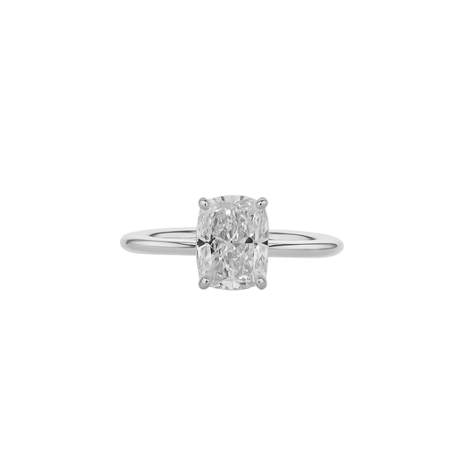 EFStudios The Isla Diamond Ring - Elongated Cushion Cut Solitaire Platinum