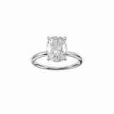 EFStudios The Isla Diamond Ring - Elongated Cushion Cut Solitaire Platinum