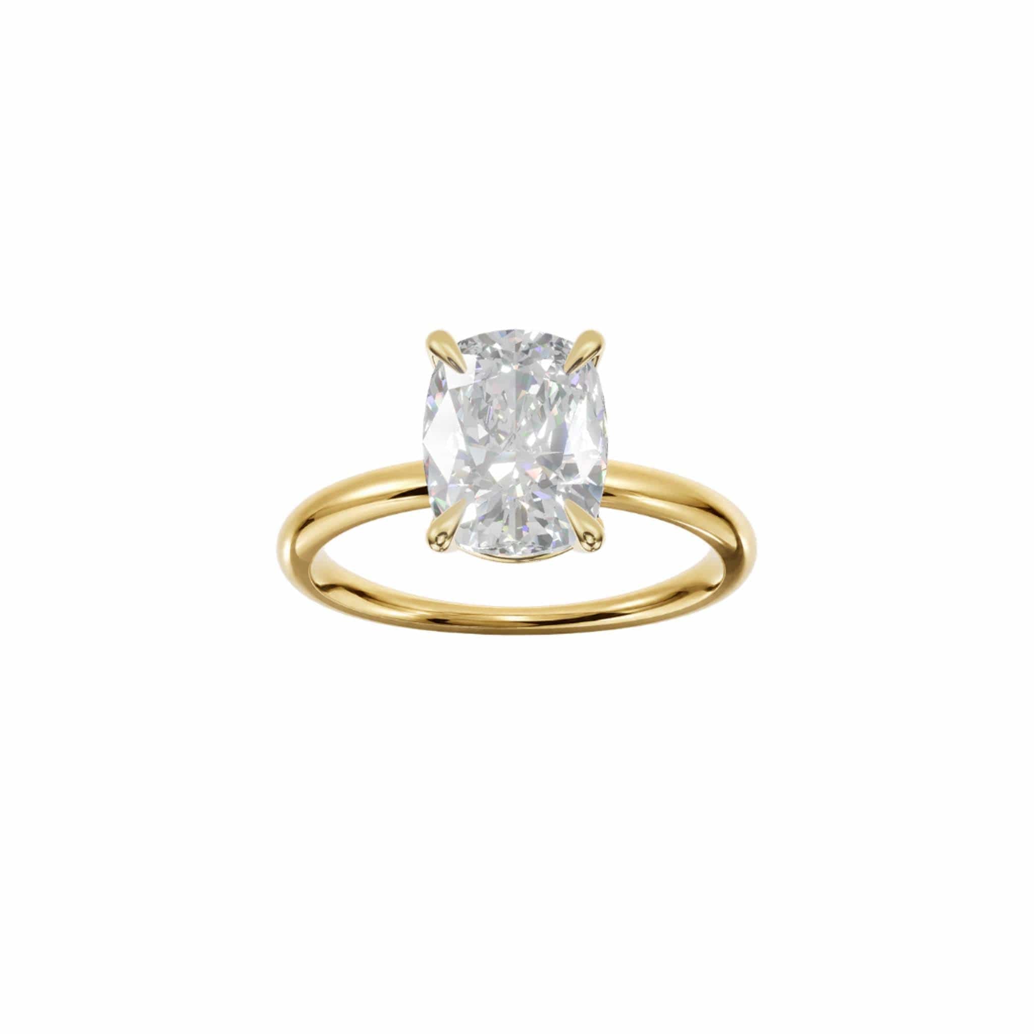 EFStudios The Isla Diamond Ring - Elongated Cushion Cut Solitaire