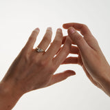 EFStudios The Kate Ring - Pear Curved Signet Ring