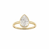 EFStudios The Kiera Diamond Ring - Pear Bezel