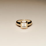 EFStudios The Lucia Ring - Emerald Bezel Domed Ring