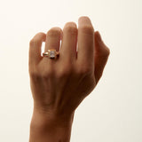 EFStudios The Lucia Ring - Emerald Bezel Domed Ring