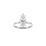 EFStudios The Mia Diamond Ring - Marquise Solitaire Platinum