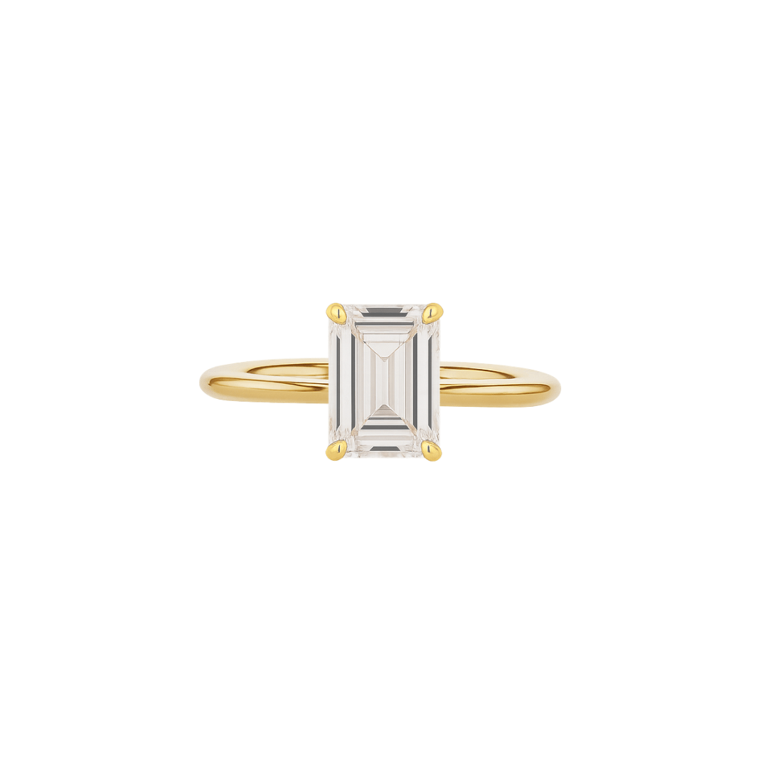 EFStudios The Monique Diamond Ring – Emerald Solitaire