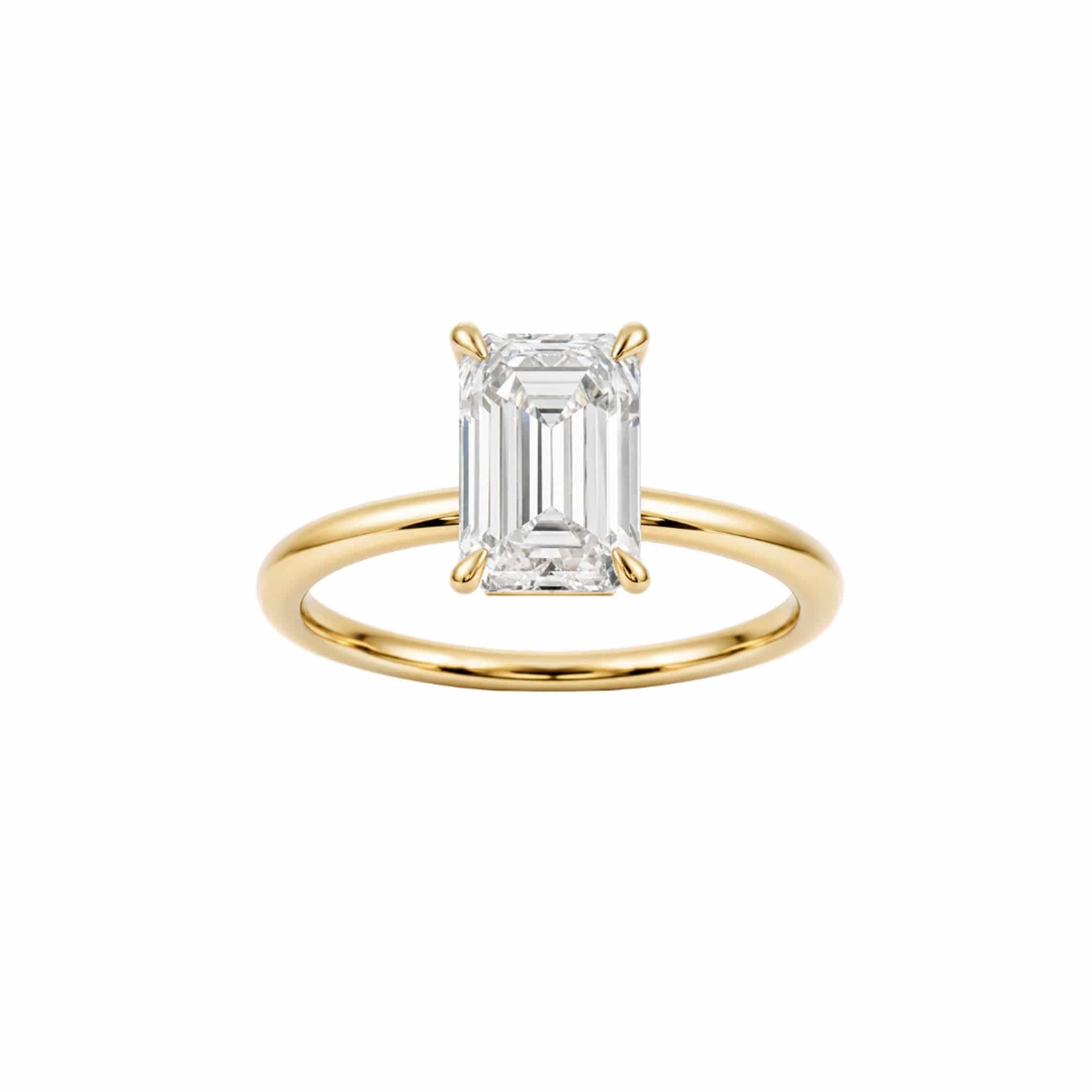 EFStudios The Monique Diamond Ring – Emerald Solitaire
