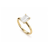 EFStudios The Monique Diamond Ring – Emerald Solitaire