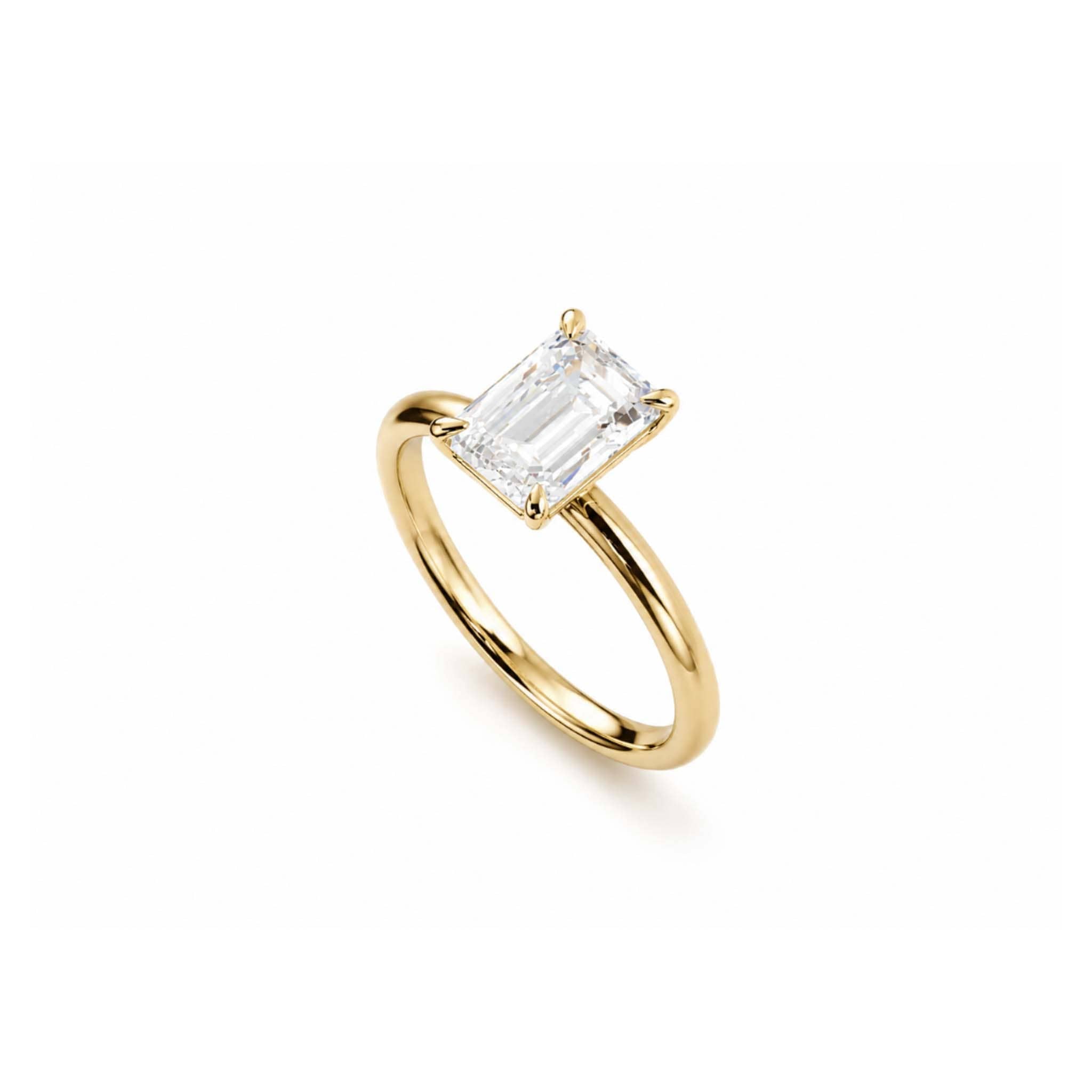 EFStudios The Monique Diamond Ring – Emerald Solitaire