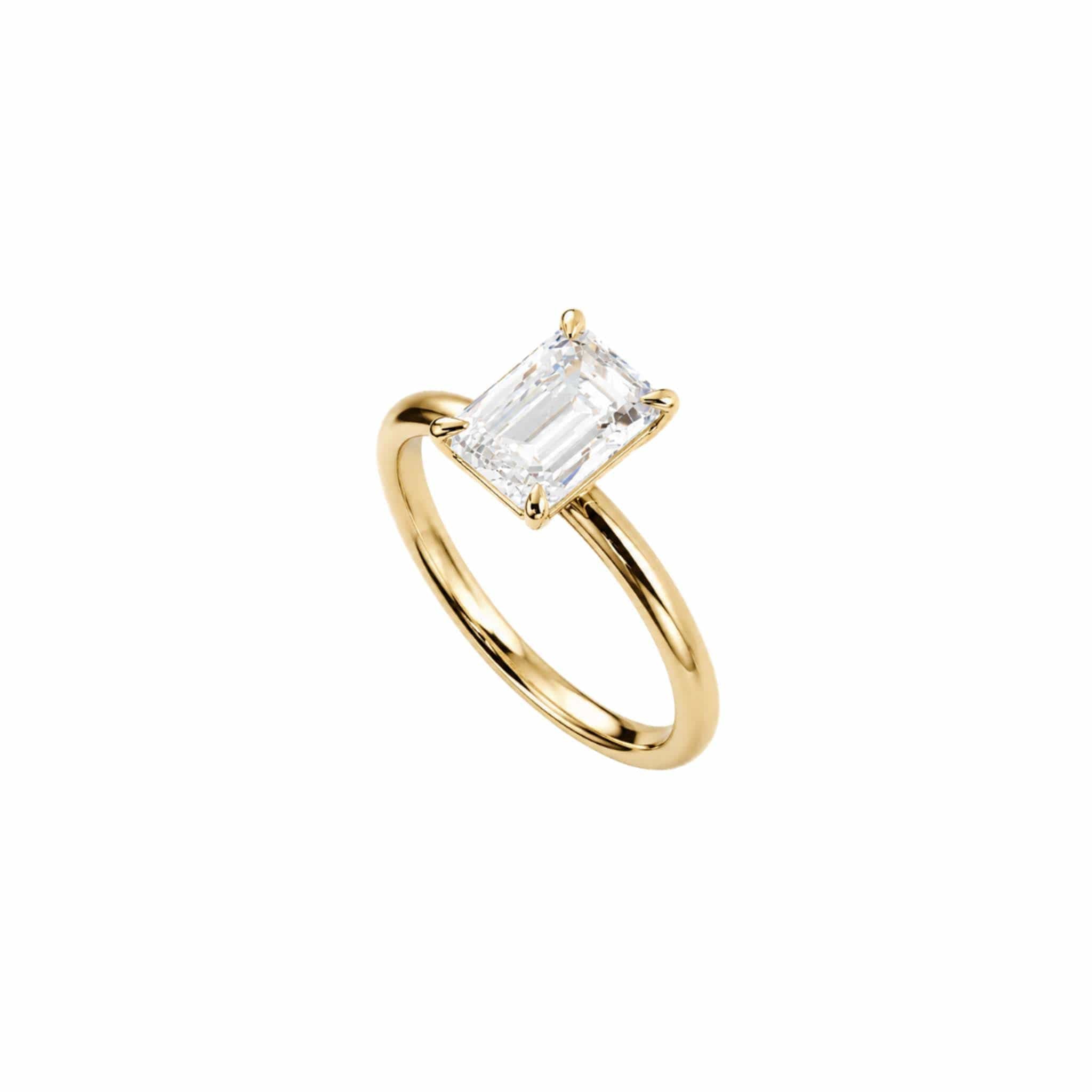 EFStudios The Monique Diamond Ring – Emerald Solitaire