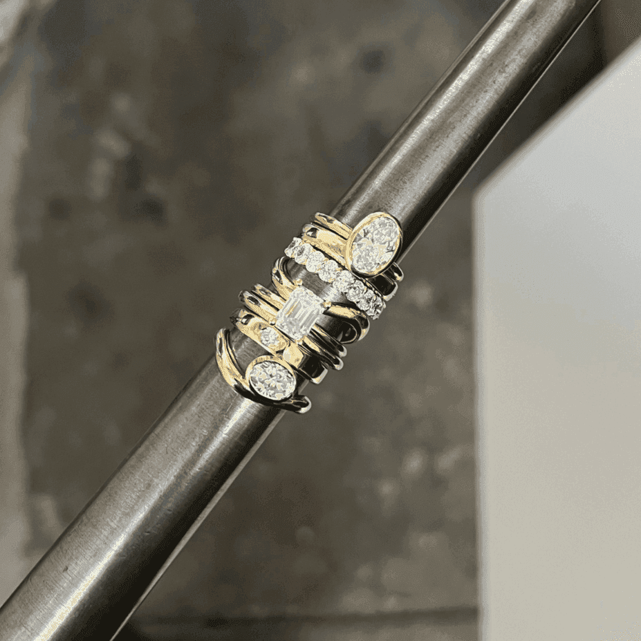 EFStudios The Monique Ring – Emerald Solitaire | Gold & Lab-Grown Diamonds