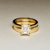 EFStudios The Monique Ring – Emerald Solitaire | Gold & Lab-Grown Diamonds