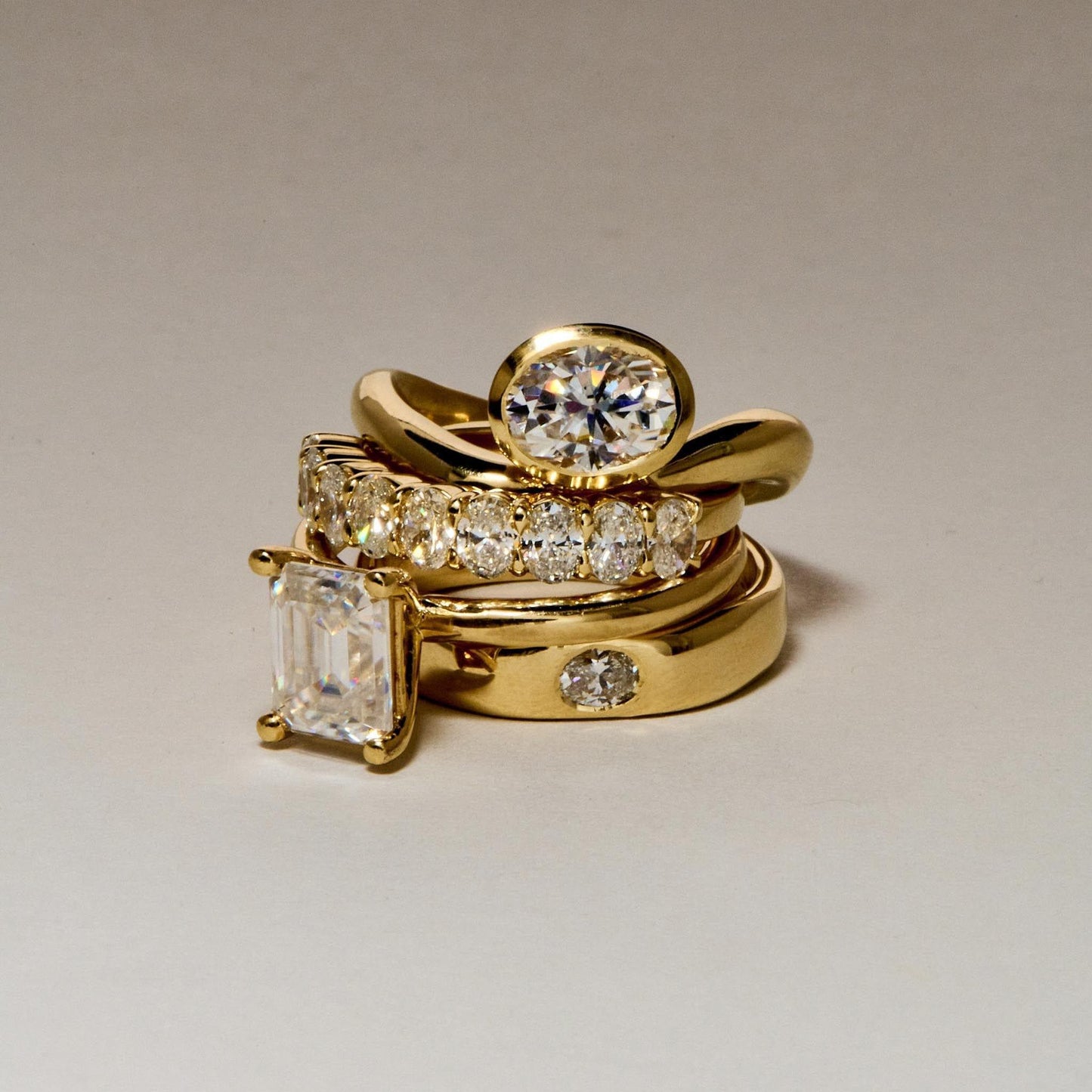 EFStudios The Monique Ring – Emerald Solitaire | Gold & Lab-Grown Diamonds