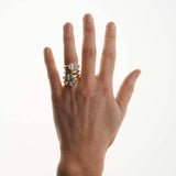 EFStudios The Nicole Ring - Oval East West Bezel Domed Ring
