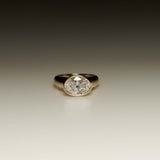 EFStudios The Nicole Ring - Oval East West Bezel Domed Ring