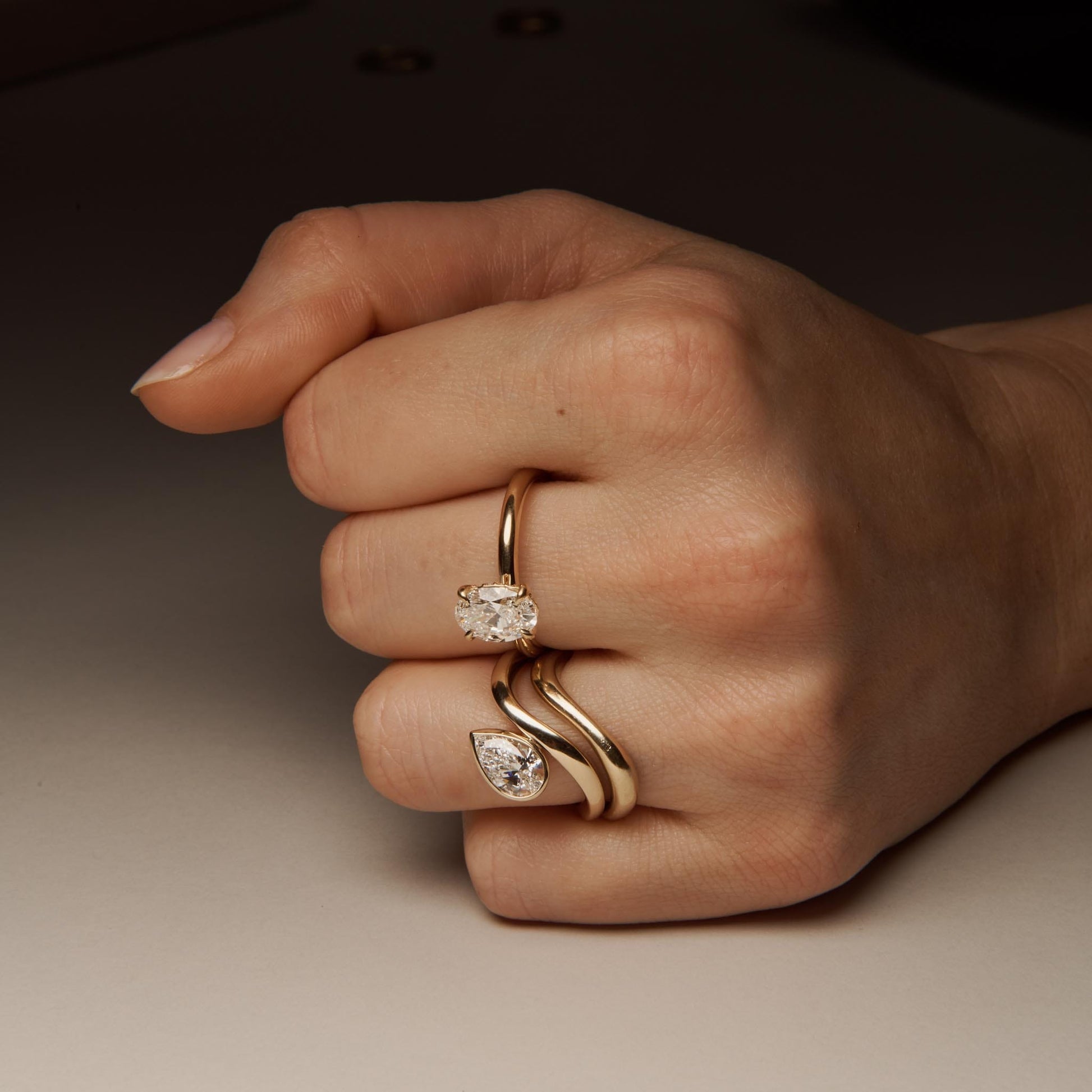 EFStudios The Sophie Diamond Ring - Oval Solitaire