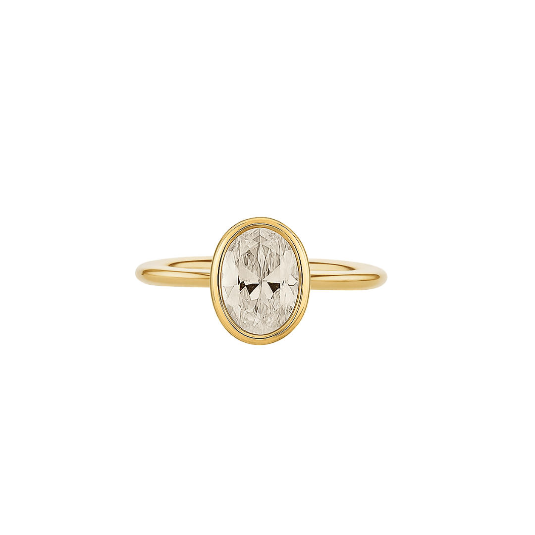 EFStudios The Stella Diamond Ring - Oval Bezel