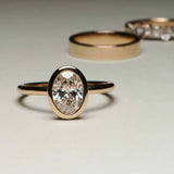 EFStudios The Stella Diamond Ring - Oval Bezel