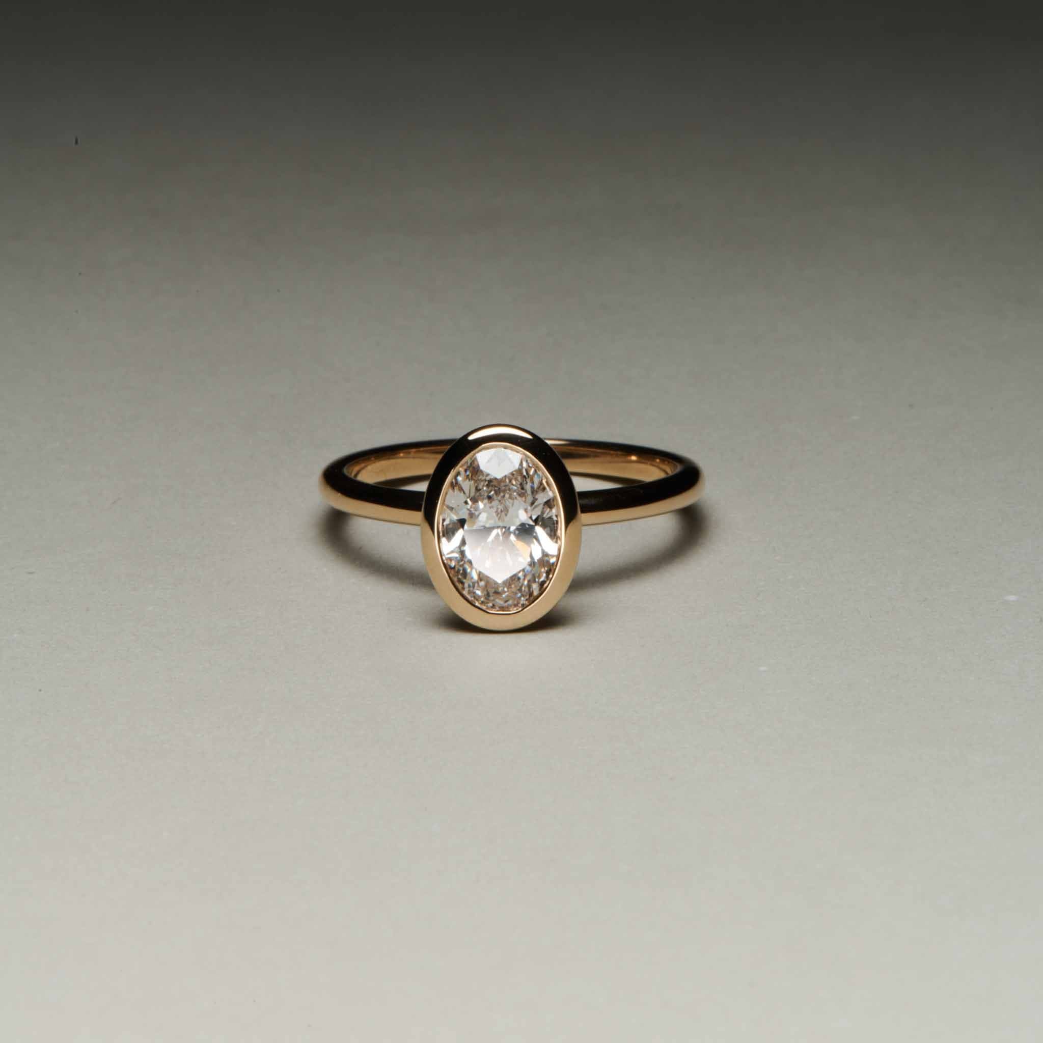 EFStudios The Stella Diamond Ring - Oval Bezel