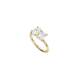 EFStudios Toi Et Moi Diamond Ring - Oval & Emerald