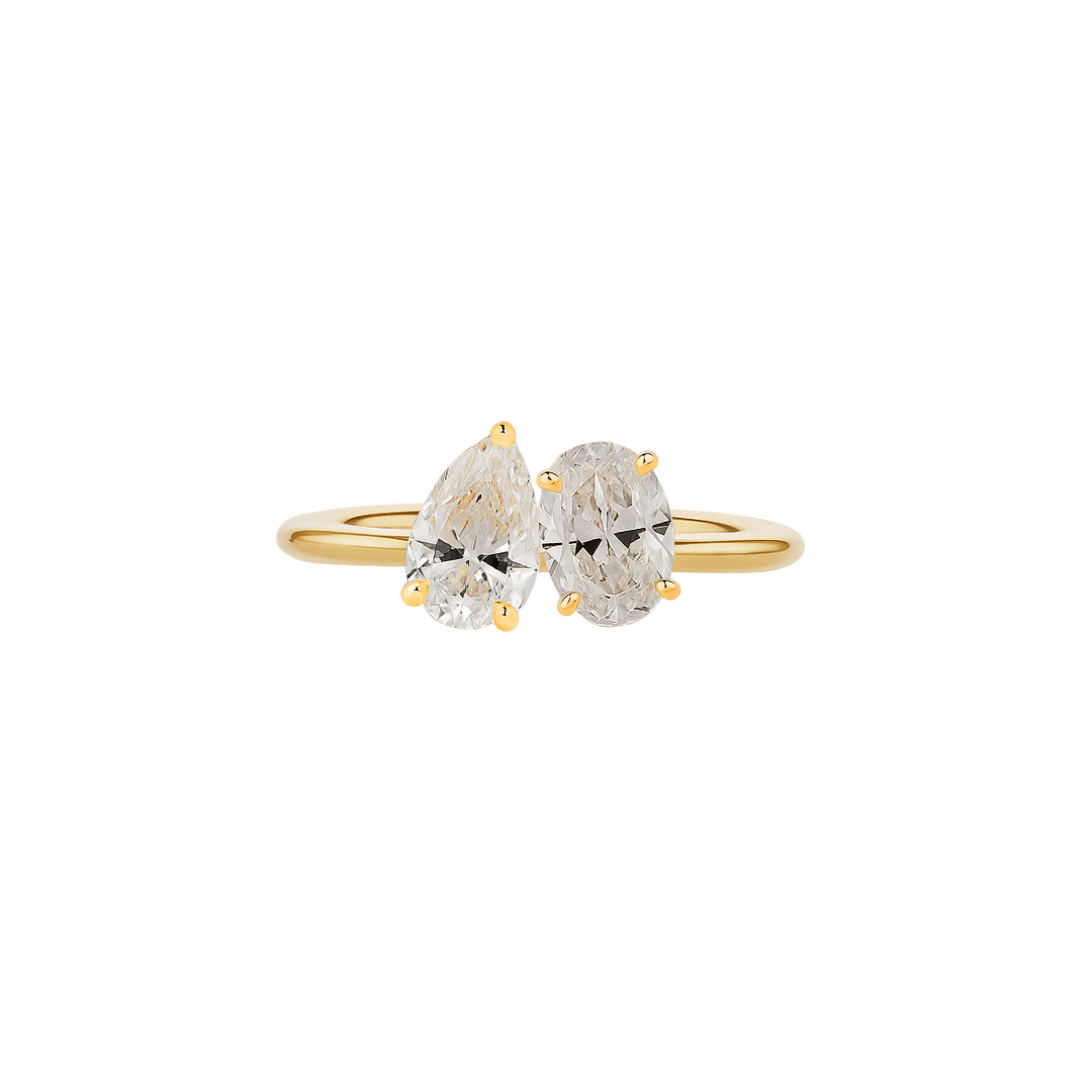 EFStudios Toi Et Moi Diamond Ring - Oval & Pear