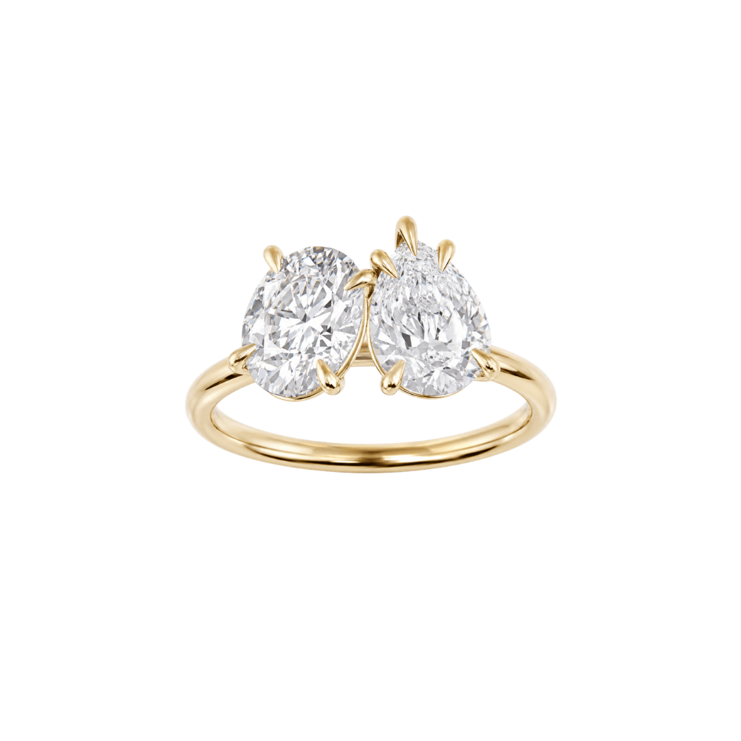 EFStudios Toi Et Moi Diamond Ring - Oval & Pear