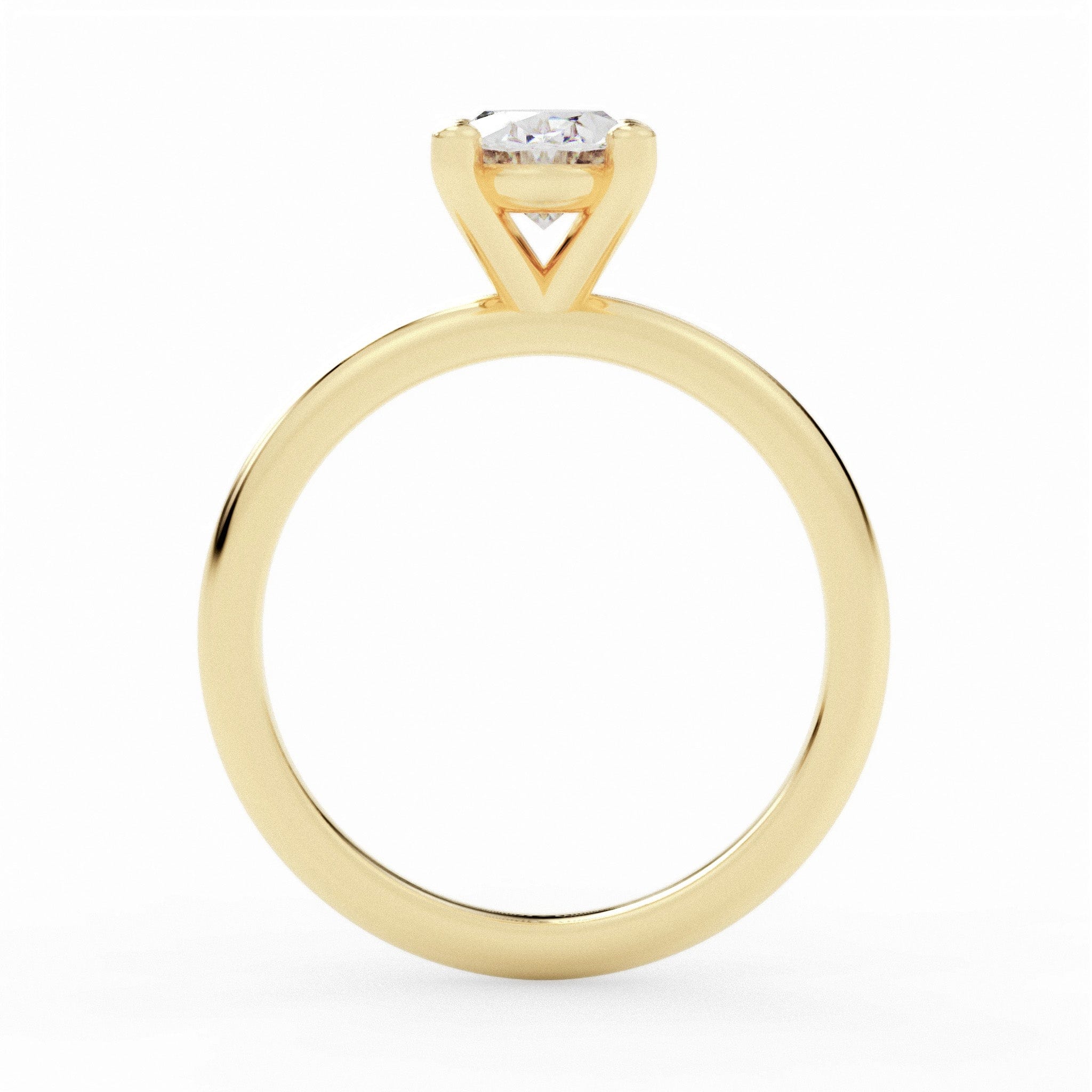 The Sophie Ring – Oval Solitaire | Gold & Lab-Grown Diamonds - EFStudios