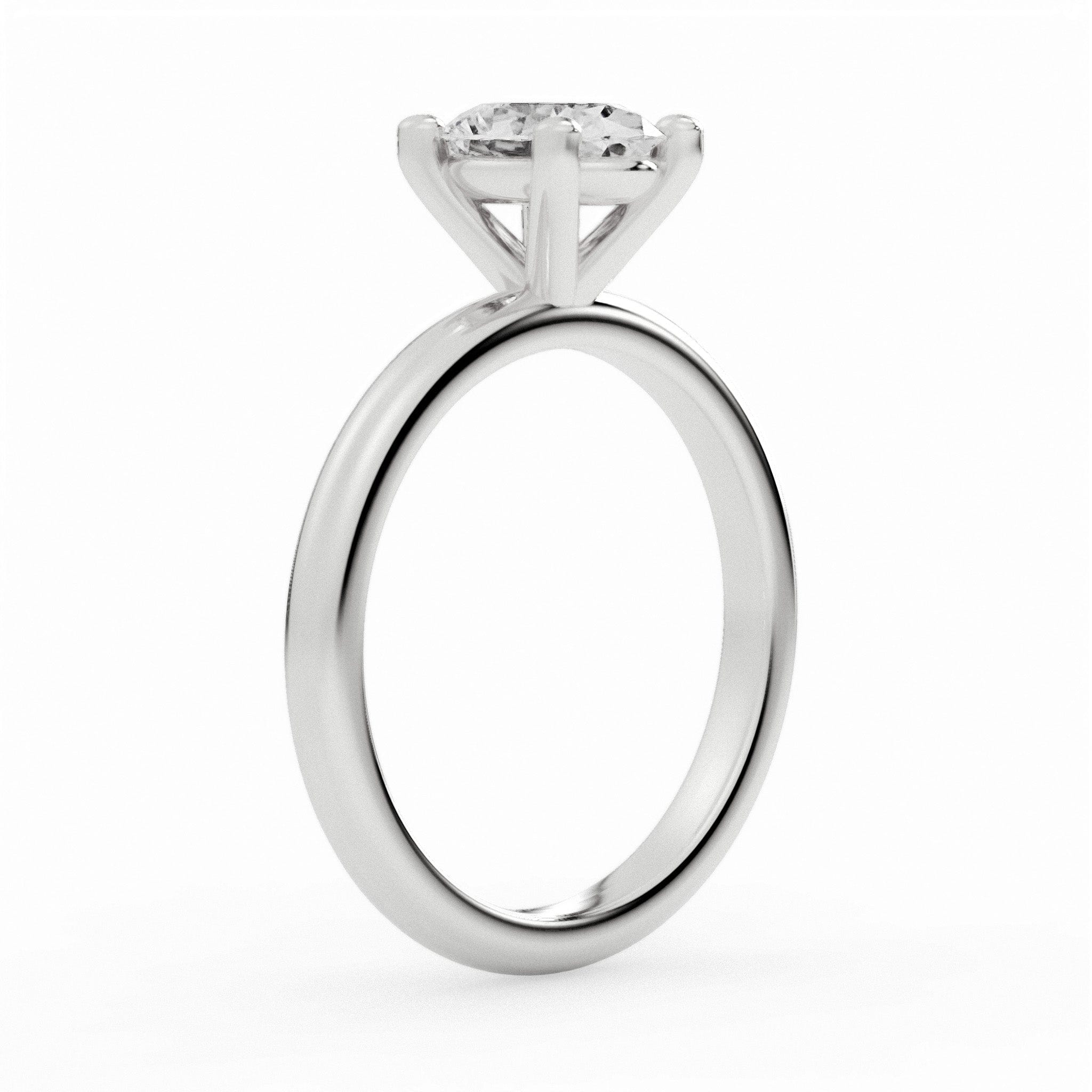 The Sophie Ring – Oval Solitaire | Platinum & Lab-Grown Diamonds - EFStudios